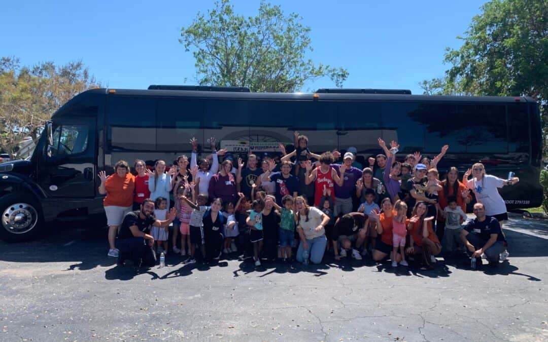 Over 35 FAU Students Spend Day Volunteering, Cleaning Schools in Naples; Bus of Students Returns Tonight