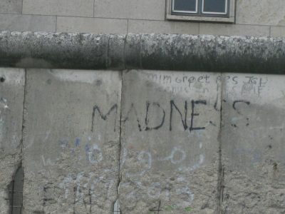 a wall with graffiti