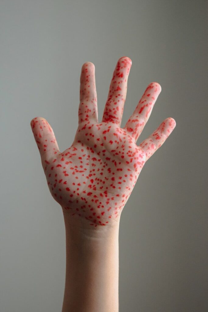 a close up of a person